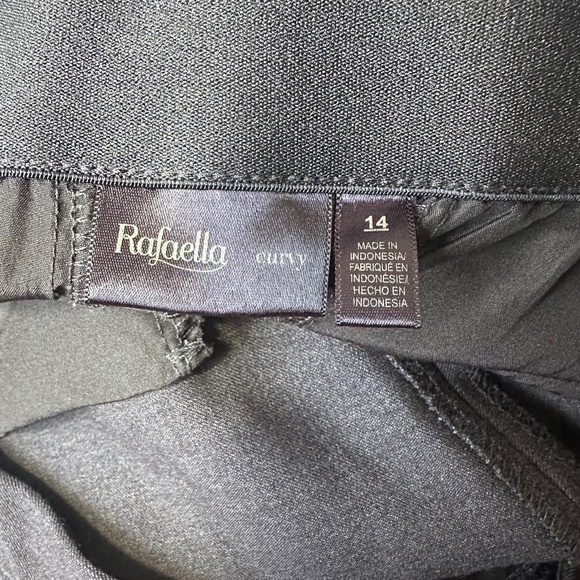 Rafaella Women's Curvy Fit Dress Pants Size 14 in Charcoal - Picture 10 of 11